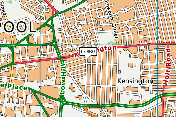 L7 8RG map - OS VectorMap District (Ordnance Survey)