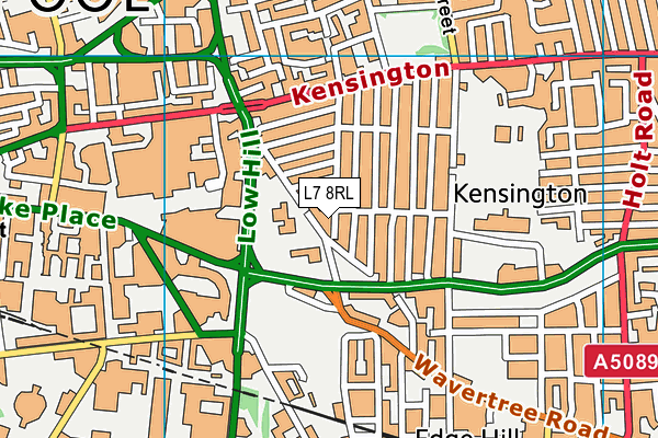 L7 8RL map - OS VectorMap District (Ordnance Survey)