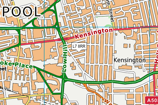L7 8RR map - OS VectorMap District (Ordnance Survey)