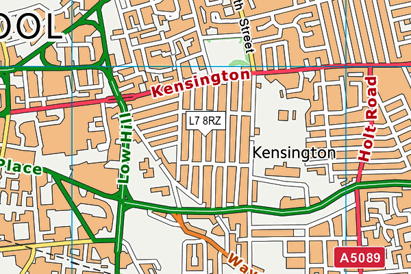 L7 8RZ map - OS VectorMap District (Ordnance Survey)