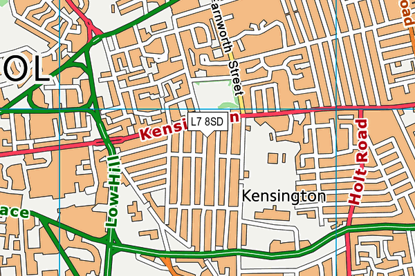 L7 8SD map - OS VectorMap District (Ordnance Survey)