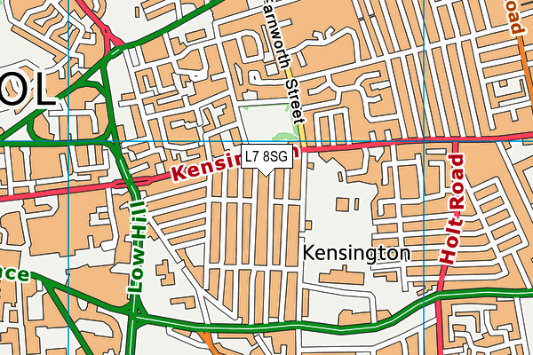 L7 8SG map - OS VectorMap District (Ordnance Survey)
