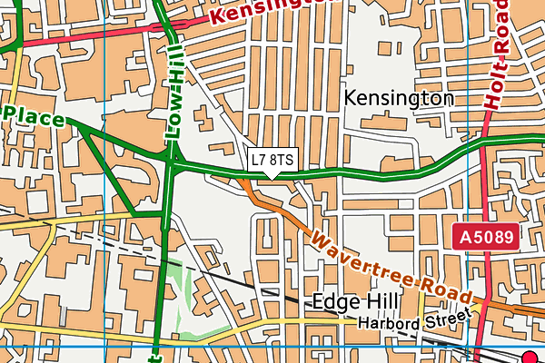 L7 8TS map - OS VectorMap District (Ordnance Survey)