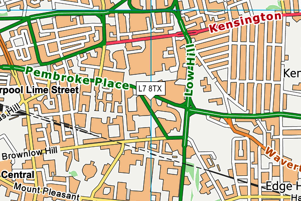 L7 8TX map - OS VectorMap District (Ordnance Survey)
