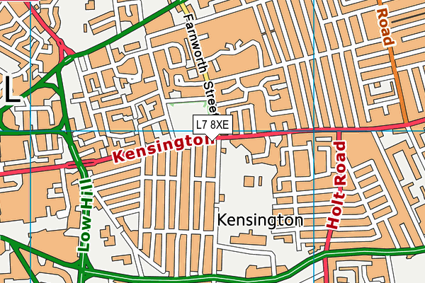 L7 8XE map - OS VectorMap District (Ordnance Survey)