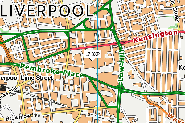 L7 8XP map - OS VectorMap District (Ordnance Survey)