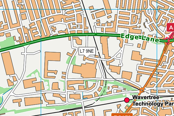 L7 9NE map - OS VectorMap District (Ordnance Survey)