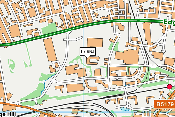 Jd Gyms (Liverpool Edge Lane) map (L7 9NJ) - OS VectorMap District (Ordnance Survey)