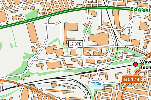 L7 9PE map - OS VectorMap District (Ordnance Survey)