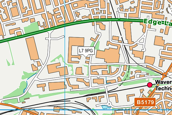 L7 9PG map - OS VectorMap District (Ordnance Survey)