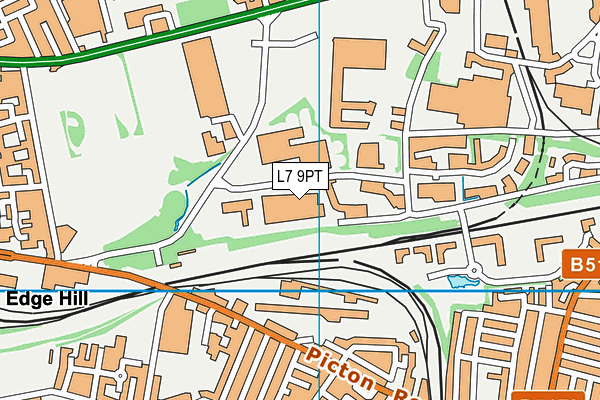 L7 9PT map - OS VectorMap District (Ordnance Survey)