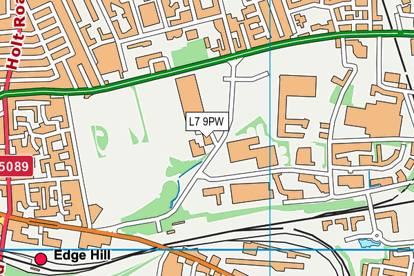 L7 9PW map - OS VectorMap District (Ordnance Survey)