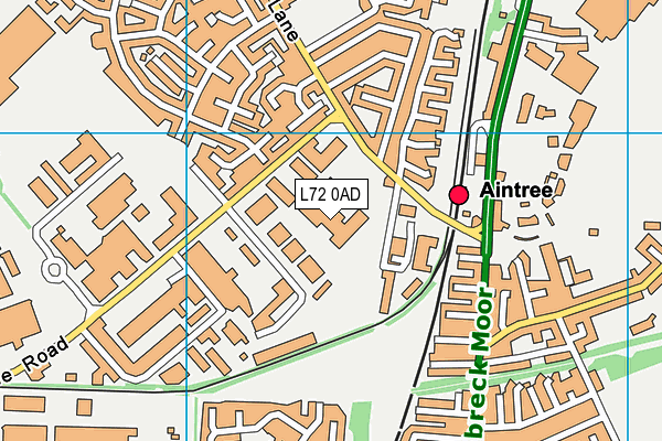 L72 0AD map - OS VectorMap District (Ordnance Survey)