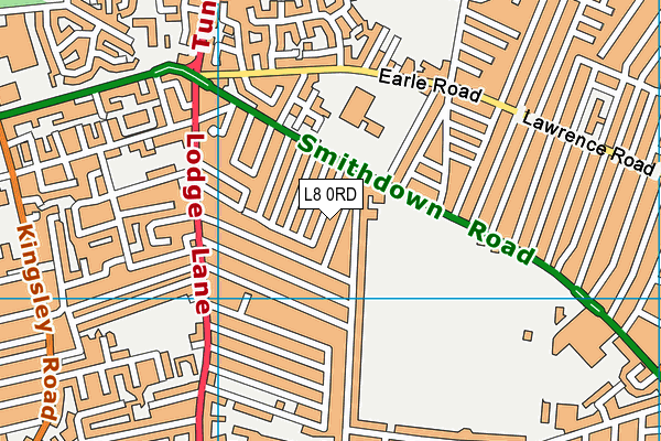 L8 0RD map - OS VectorMap District (Ordnance Survey)