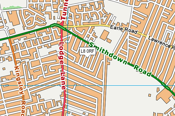 L8 0RF map - OS VectorMap District (Ordnance Survey)