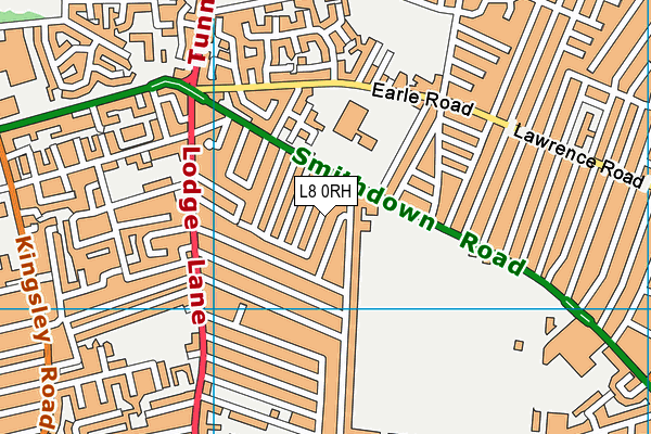 L8 0RH map - OS VectorMap District (Ordnance Survey)