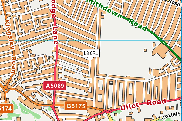 L8 0RL map - OS VectorMap District (Ordnance Survey)