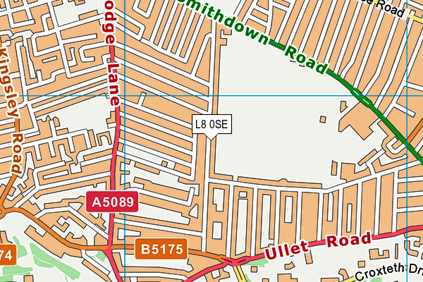 L8 0SE map - OS VectorMap District (Ordnance Survey)