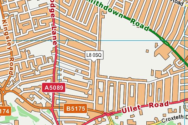 L8 0SQ map - OS VectorMap District (Ordnance Survey)