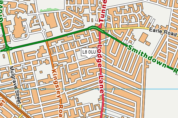 L8 0UJ map - OS VectorMap District (Ordnance Survey)