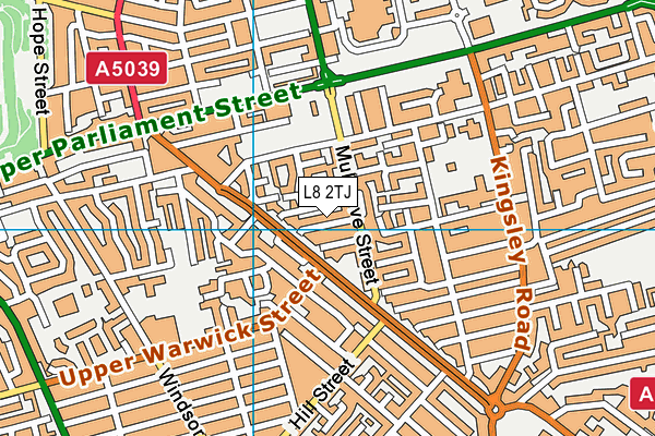 L8 2TJ map - OS VectorMap District (Ordnance Survey)