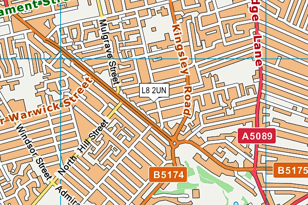 L8 2UN map - OS VectorMap District (Ordnance Survey)