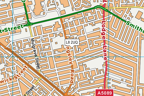 L8 2UQ map - OS VectorMap District (Ordnance Survey)