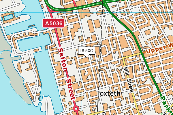 L8 5XQ map - OS VectorMap District (Ordnance Survey)