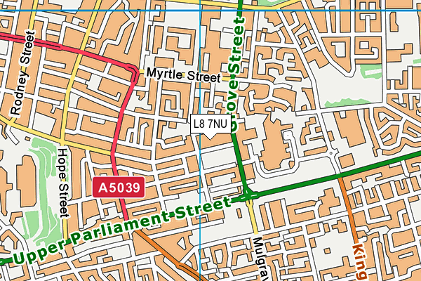 L8 7NU map - OS VectorMap District (Ordnance Survey)