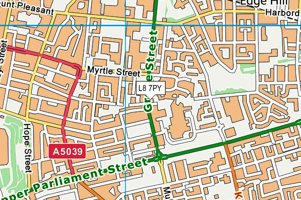 L8 7PY map - OS VectorMap District (Ordnance Survey)