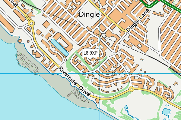 L8 9XP map - OS VectorMap District (Ordnance Survey)