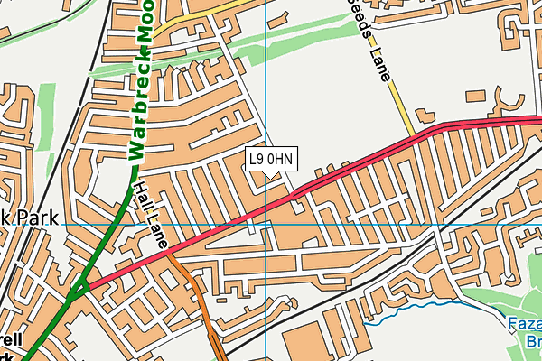 L9 0HN map - OS VectorMap District (Ordnance Survey)