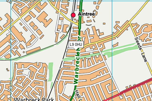 L9 0HU map - OS VectorMap District (Ordnance Survey)