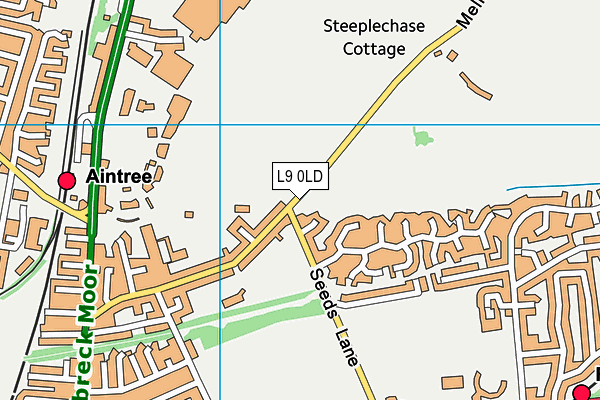 L9 0LD map - OS VectorMap District (Ordnance Survey)