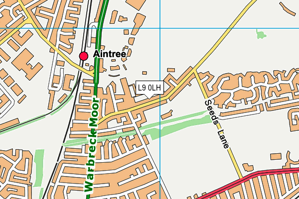 L9 0LH map - OS VectorMap District (Ordnance Survey)