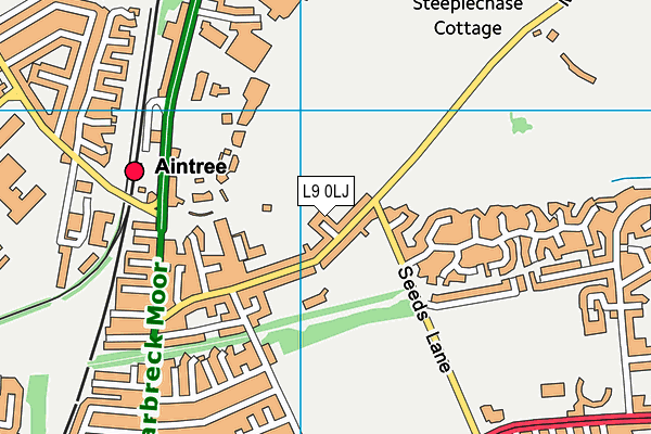 L9 0LJ map - OS VectorMap District (Ordnance Survey)