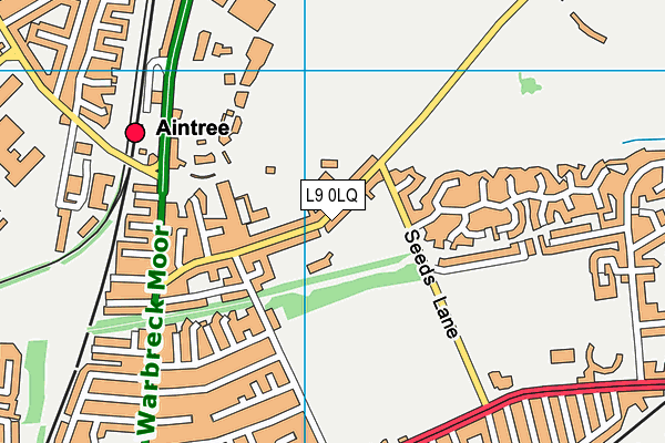 The Railway Club map (L9 0LQ) - OS VectorMap District (Ordnance Survey)