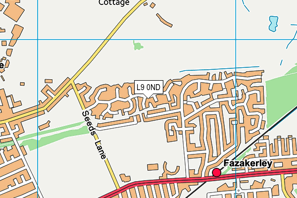 L9 0ND map - OS VectorMap District (Ordnance Survey)