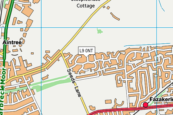 L9 0NT map - OS VectorMap District (Ordnance Survey)