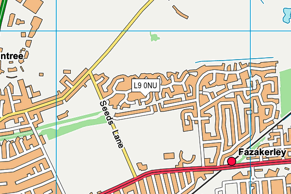 L9 0NU map - OS VectorMap District (Ordnance Survey)