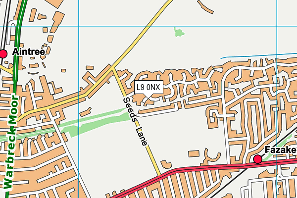 L9 0NX map - OS VectorMap District (Ordnance Survey)