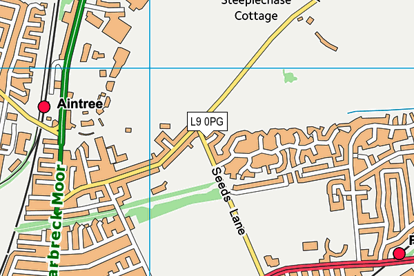 L9 0PG map - OS VectorMap District (Ordnance Survey)