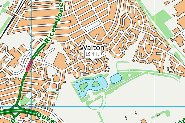 L9 1HJ map - OS VectorMap District (Ordnance Survey)
