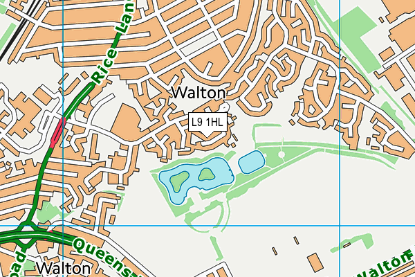 L9 1HL map - OS VectorMap District (Ordnance Survey)