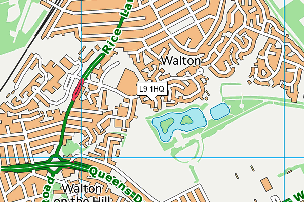 L9 1HQ map - OS VectorMap District (Ordnance Survey)