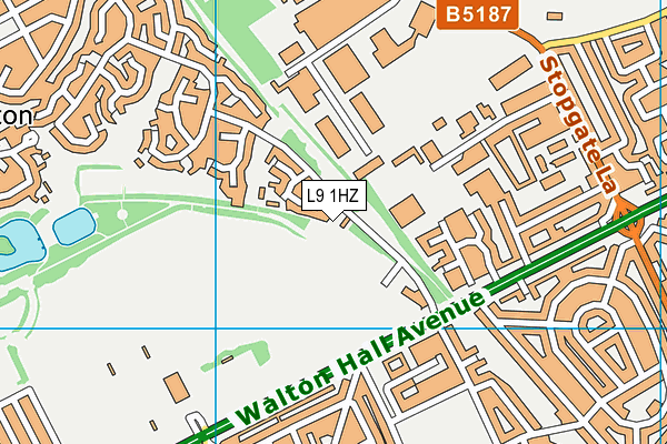 L9 1HZ map - OS VectorMap District (Ordnance Survey)