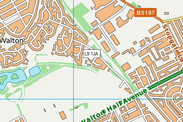 L9 1JA map - OS VectorMap District (Ordnance Survey)