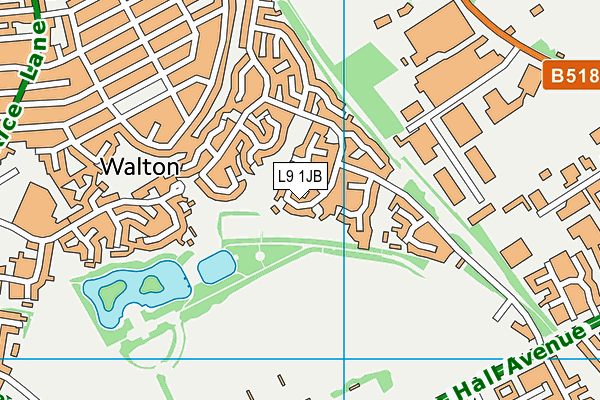 L9 1JB map - OS VectorMap District (Ordnance Survey)