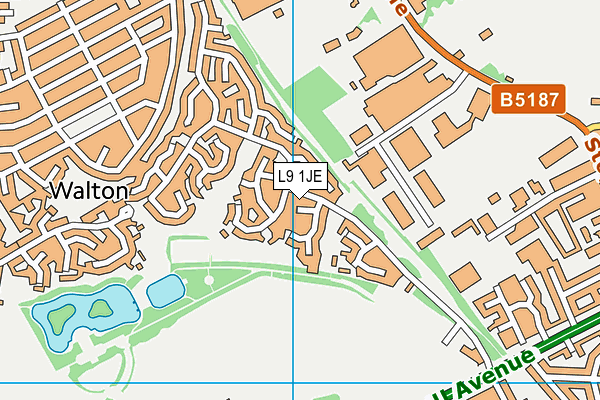 L9 1JE map - OS VectorMap District (Ordnance Survey)
