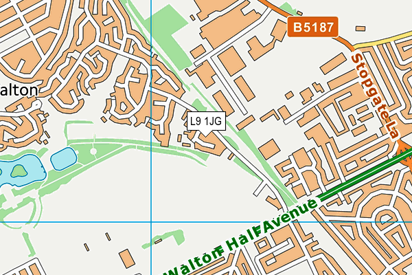 L9 1JG map - OS VectorMap District (Ordnance Survey)